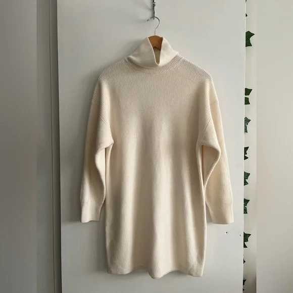 NWOTS Babaton Maclean Oversized merino wool turtleneck sweater dress - Picture 14 of 15